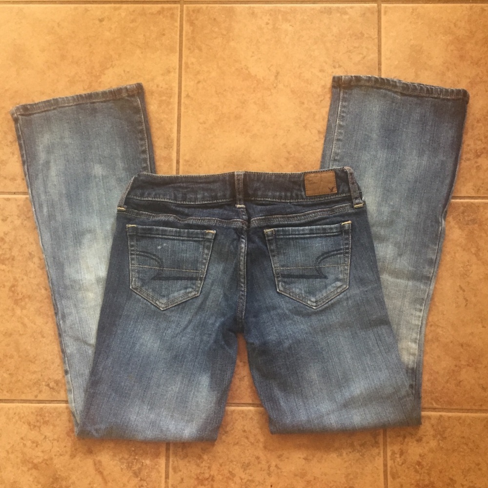American Eagle blue jeans size 0 - Picture 2 of 5